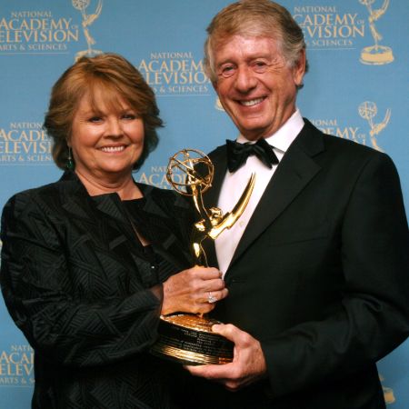 Ted and his wife grabbing onto Academy Award